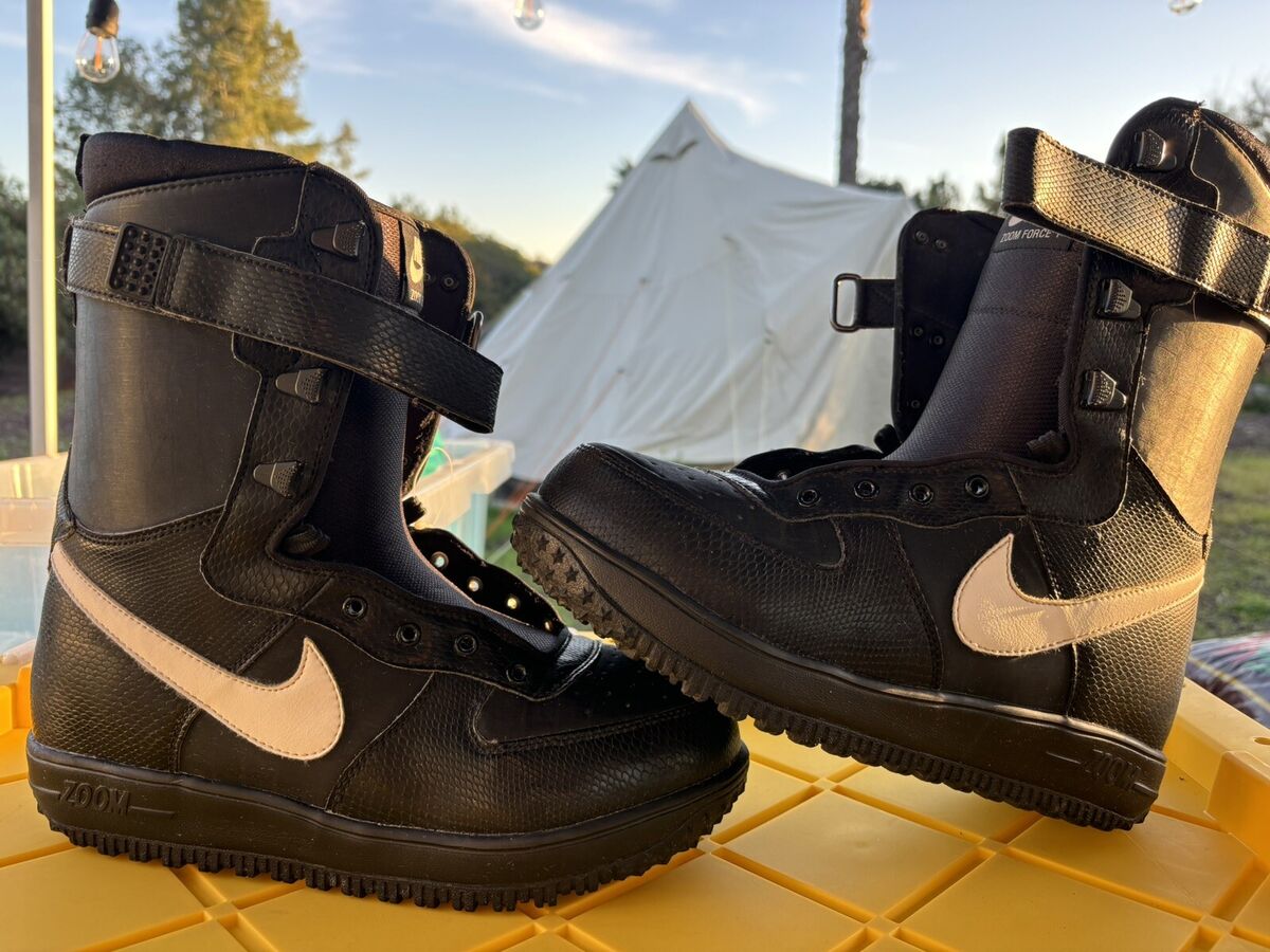 Nike Zoom Force 1 Snowboard Boots Black Men Size 9. | eBay Nike Zoom Force 1 Snowboard Boots Black Men Size 9. | eBay