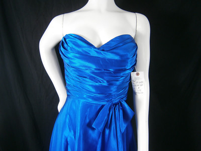 D'ZAGE Designer Sample 8 Blue Bridesmaid Dress Prom Wedding Gown NEW $205 |  eBay