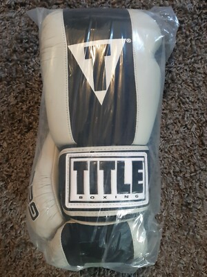 Title Boxing Gel World Bag Gloves - Black/Gray Size Large BRAND NEW