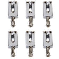 6 St&uuml;ck hochwertige Chrom-Stegs&auml;ttel f&uuml;r Ersatzteile f&uuml;r E-Gitarre