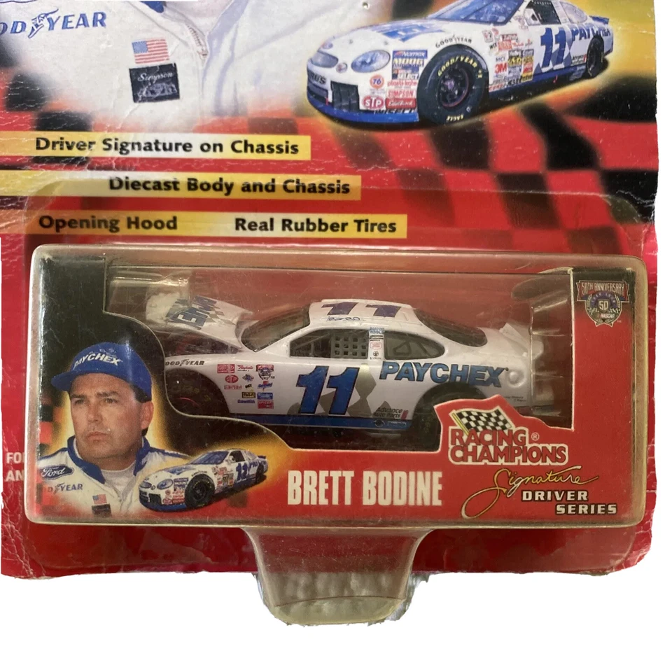 CAMPEONES DE CARRERAS MUY BUEN ESTADO FIRMA DRIVER SERIE BRETT CARROCERÍA FORD TAURUS Foto 2 de 4