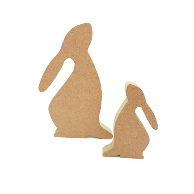 Freistehender süßer Hase Hase Form MDF Holz DIY Basteln Rohling Osterdeko