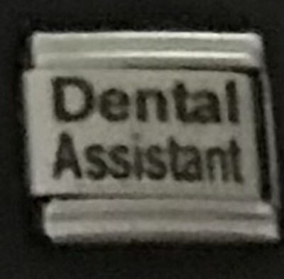 Dental Assistant WHOLESALE LASER ITALIAN CHARM Link 9MM L1