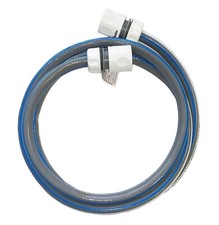Garden Hose Connection Kit Grey Pipe & 2 Quick Connect Hose Connectors, 1m - 10m