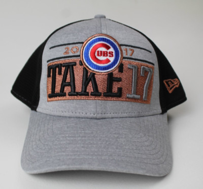 Chicago Cubs Take 17 2017 Postseason New Era 9Forty Mesh Snapback Hat Cap MLB