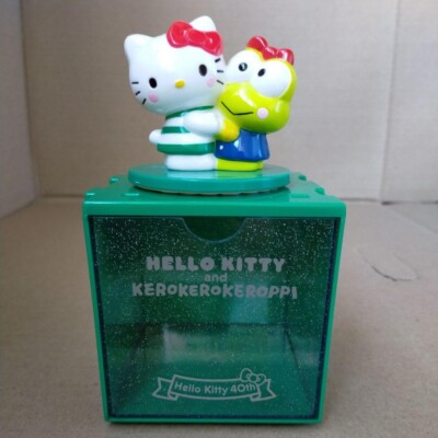 Helo Kitty & Kero Kero Keroppi 40th Anniversary Stamp Stacking Chest Used Japan
