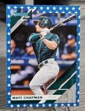 Matt Chapman 2019 Donruss Independence Day Variation #192 Oakland Athletics