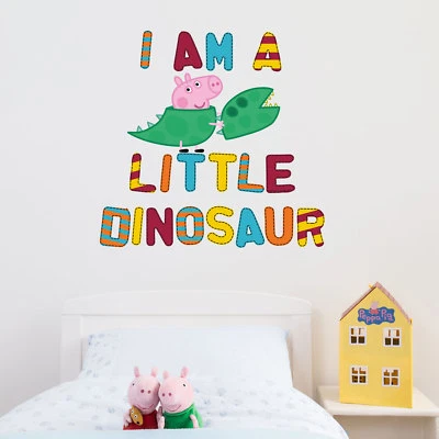 STICKERSCAPE Pegatina de pared oficial George is a little dinosaur | Gama oficial Peppa Pig