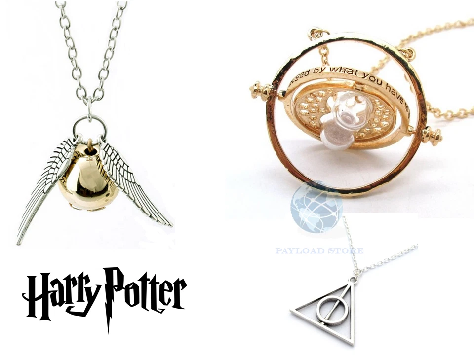 Harry Potter Hogwarts - Christmas Bauble Necklace Donna Collana Dorato