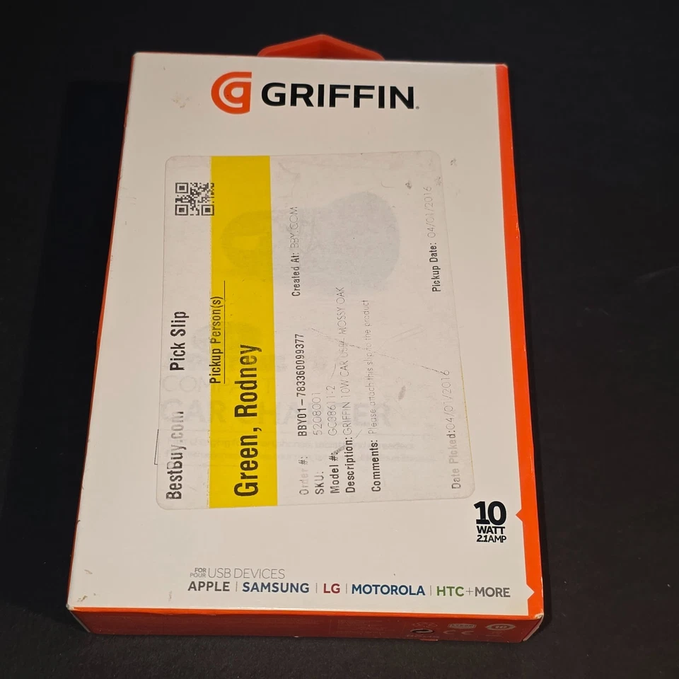 GRIFFIN Vintage Mossy Oak Camo- Power Jolt - MFI Car Charger 10 Watt - Image 2 of 3