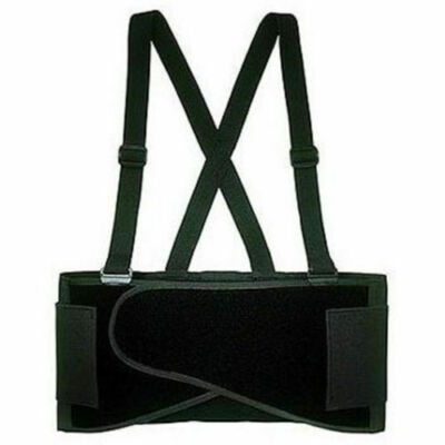Heavy Duty Weight Lift Lumbar Lower Back Waist Support Belt Brace Suspender Work