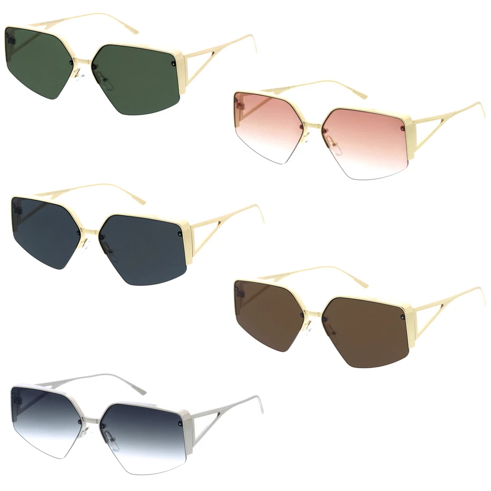 Óculos de sol feminino designer de moda "VENETA" alta qualidade com armação de metal UV400 - Imagem 3 de 4