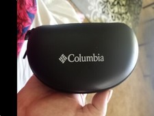 Columbia Eye Glass/Sun Glasses Semi Hard Zippers Case. Black