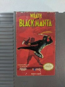 Wrath of the Black Manta Nintendo NES Aut&eacute;ntico OEM Juego Cartucho Solo - Probado