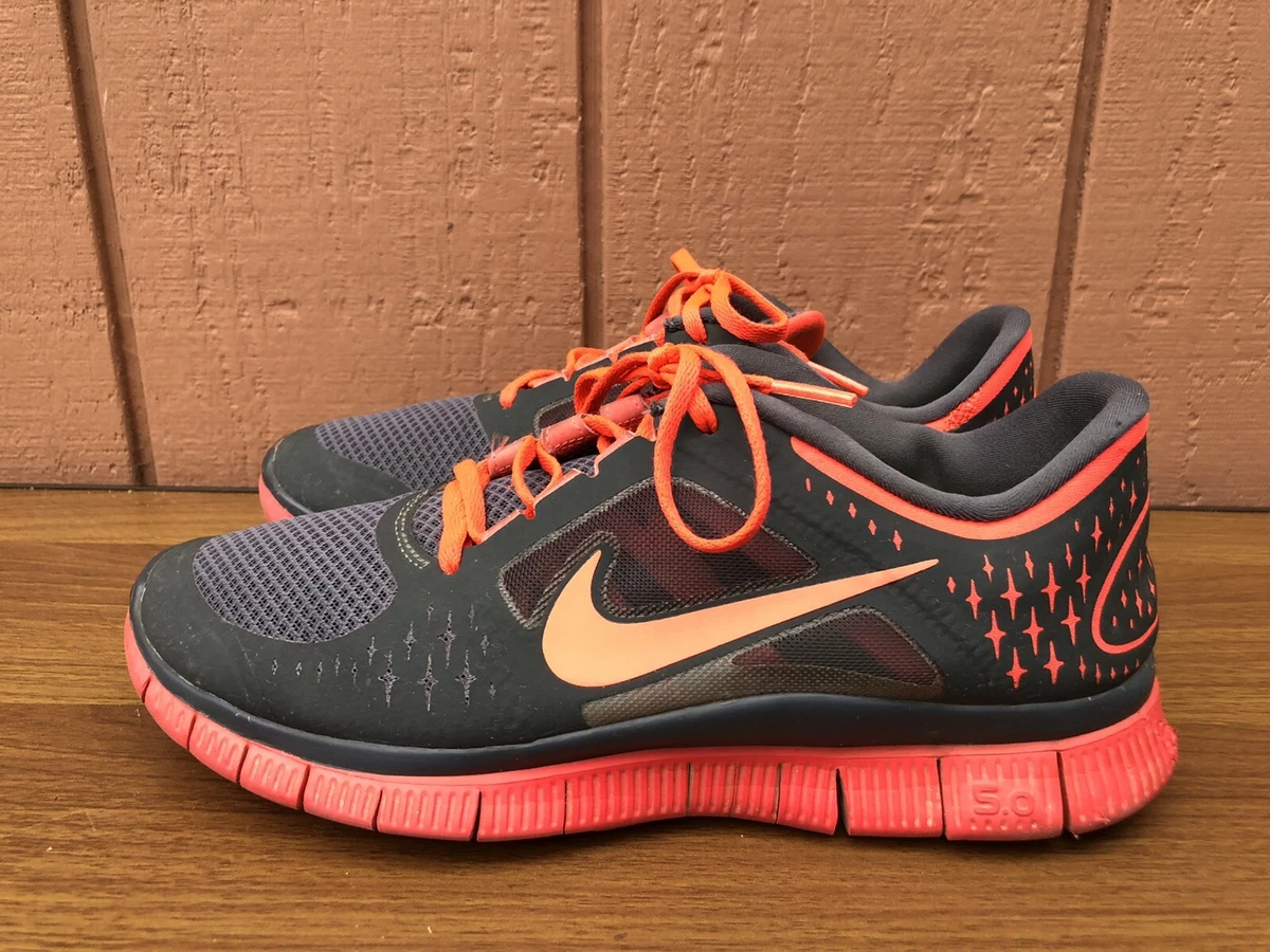 NIKE WOMENS FREE RUN+3 GREY CRIMSON US 10 RUNNING SHOES 510643-060 CX |