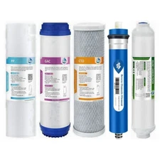 5 Stages 150GPD RO Membrane Drinking Water Purifier Carbon Block Sediment Filter