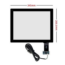 345 269mm 15.1 inch Capacitive Touch Screen USB Control Card Plug and Play