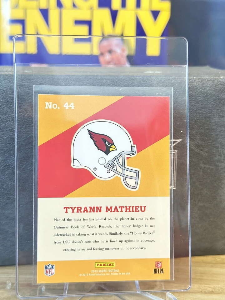 Tyrann mathieu 2013 Score Rookie Hot Rookies Arizona Cardinals #44 - Image 4 of 4