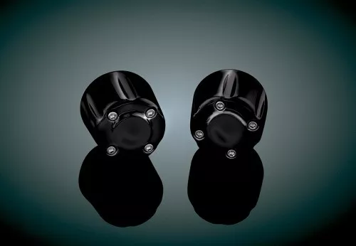 Kuryakyn 6339 Black Grip End Weights for Kuryakyn ISO Grips on Harley Models