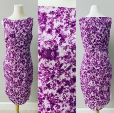 Ann Taylor Floral Chiffon Dress Purple/Pink Size 10 NEW! $158