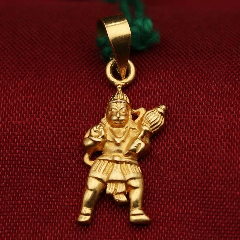 Gold pendant deals hanuman ji