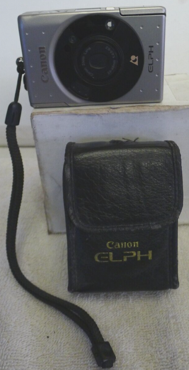 Canon Elph 24-48mm APS Film Camera With Case & Strap - Made in