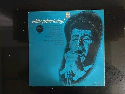 EDDIE FISHER TODAY!  DOT RECORD DLP3631 G/G ULTRASONICALLY CLEANED Tested