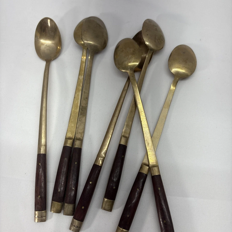 Antiguo bronce palo de rosa TSP Tailandia 7 piezas Foto 4 de 4