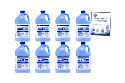 #ad #ad 2 Pack 8 Gallons Acid Blue Buffered Low Fume Muriatic Acid Swimming Po... $129.49