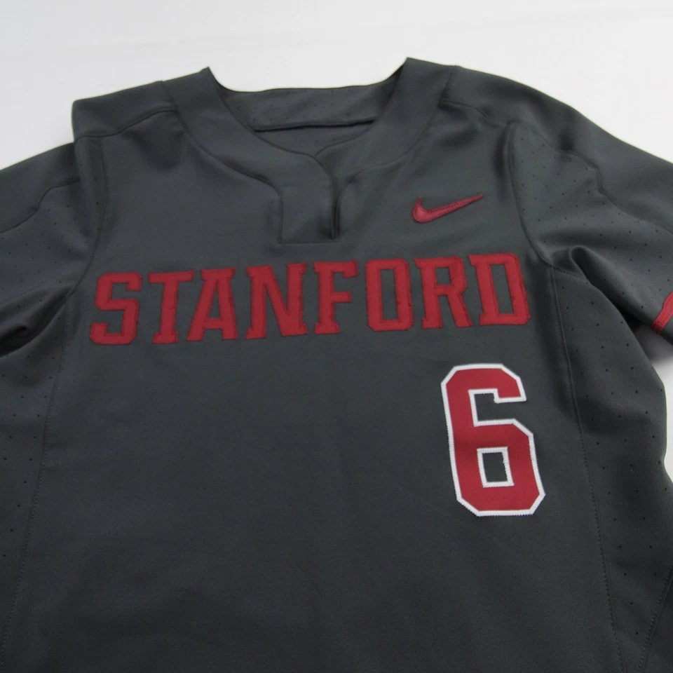 Stanford Cardinal Nike Game Jersey - Softball Women's Dark Gray Used - Image 4 of 4