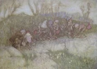 Arthur Rackham Book Of Pictures ~ Illustration Tipped-In Plate ~ 1st Ed 1913 #3