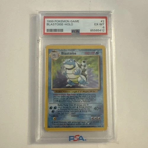 Pokémon TCG Blastoise Card #2 PSA 6