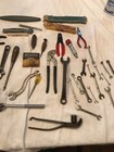 LOT OF ASSORTED TOOLS WRENCHES,PLYERS,WIRE STRIPPERS,SHARPENING STONE — photo 1
