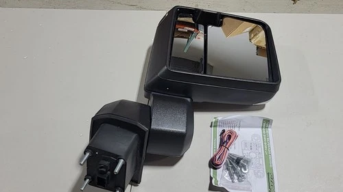 Used Chrome Left Driver Side Tow Mirror For 2020-2024 Silverado Sierra 2500 3500