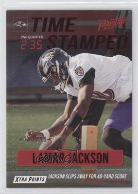 2021 Panini Prestige Time Stamped Xtra Points Red /299 Lamar Jackson #TS-LJ 00gy