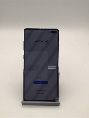 Samsung Galaxy S10 Plus 128GB Unlocked SM-G975U Aqua Colored Cell Phone Good