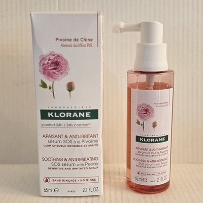 Klorane Laboratories Soothing SOS Serum W/Peony Ffor Sensitive Scalp 2.1oz NIB