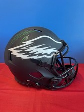 MILES SANDERS Signed Full Size Replica Phil Eagles Eclipse Alt Speed Helmet-JSA