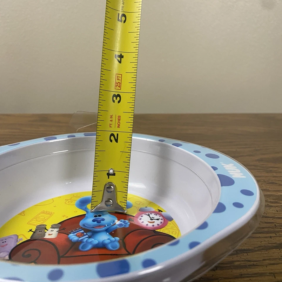 ¡Nuevo!  Blue’s Clues Bowl, Dead Stock, Nick JR Nickelodeon Nuk Nuevo Niño Pequeño Foto 3 de 4