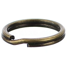 100 Pack 9/16" Strong Split Key Rings for Crafts Keys Antique Bronze Color