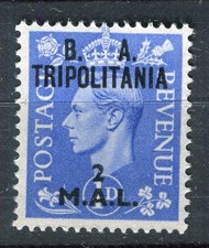 BRITISH TRIPOLITANIA; 1951 early GVI 'B A' Surcharged MINT MNH Unmounted 2l.