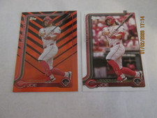CONNOR JOE 2025 TOPPS UPDATE ORANGE & BLACK FOIL & BASE CARD #US58