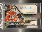 AUTHENTICALLY PATRICK MAHOMES II 2021 SPECTRA CHAMPION NEON SPLATTER AUTO 1/1 SP
