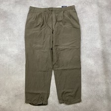 Chaps Ralph Lauren  Trousers Mens 40" Vintage Straight Dress Pants, Khaki Brown