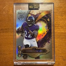 2026 Derrick Henry Color Match True 1/1 Wild Card Wild Art Baltimore Ravens