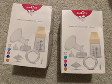 Spectra - Premium Breast Milk Pump Accessory Kit with Baby Bottles - Medium 24mm