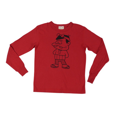 Evisu T Shirt Mens S Sz 36 Red Yamane Japan Made Long Sleeve