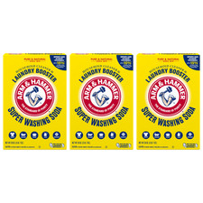 ARM & HAMMER Super Washing Soda Powder 55 oz Laundry Booster 3 Pack