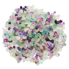 Aquarium Gravel,Natural Mutilcolor Fluorite Decorative Crystal Pebbles-Rose 