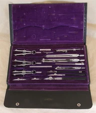 Dietzgen Kromet 1060 KC Architectural Drafting Drawing Set U. S. Zone Germany